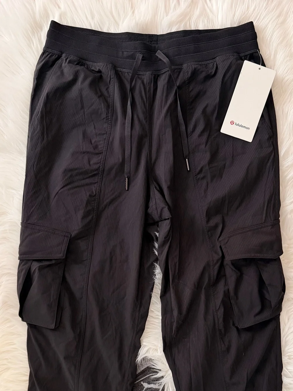 lululemon athletica Black Cargo Jogger Pants